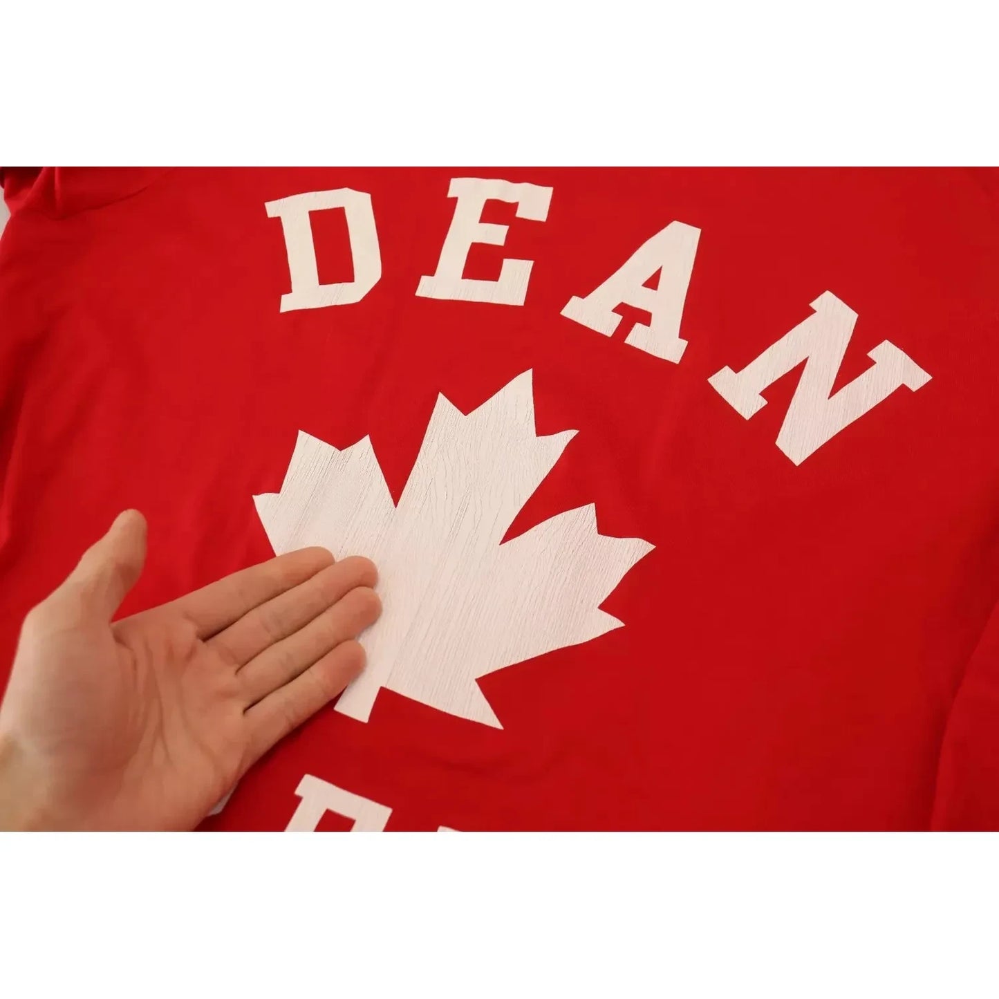 Dsquared² Red Printed Cotton Short Sleeves Crewneck T-shirt Dsquared² Firebrick