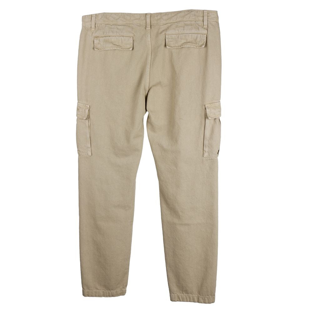 Comme Des Fuckdown Beige Cotton Men Trouser Comme Des Fuckdown Rosy Brown