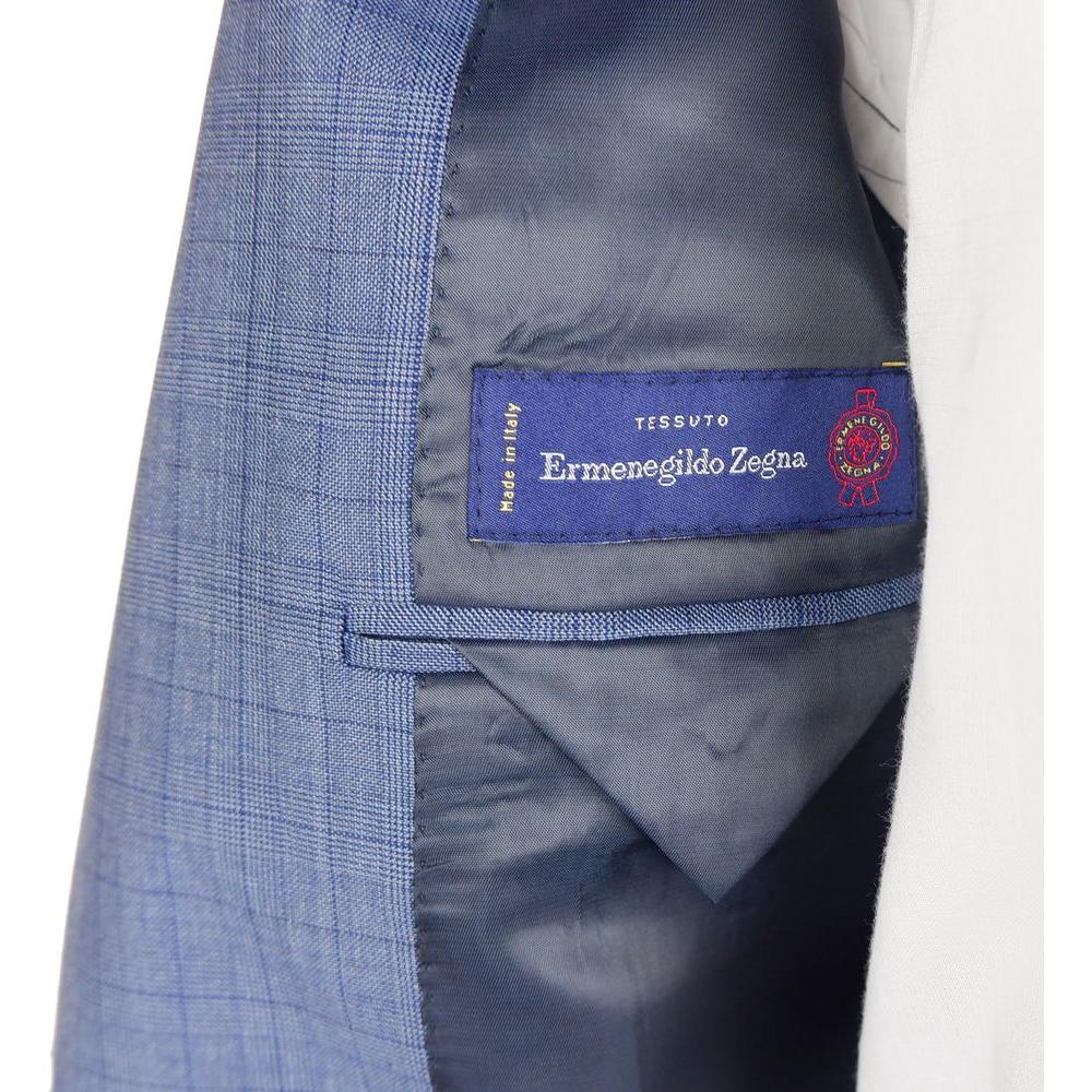 Made in Italy Blue Wool Men's Suit Made in Italy Slate Gray