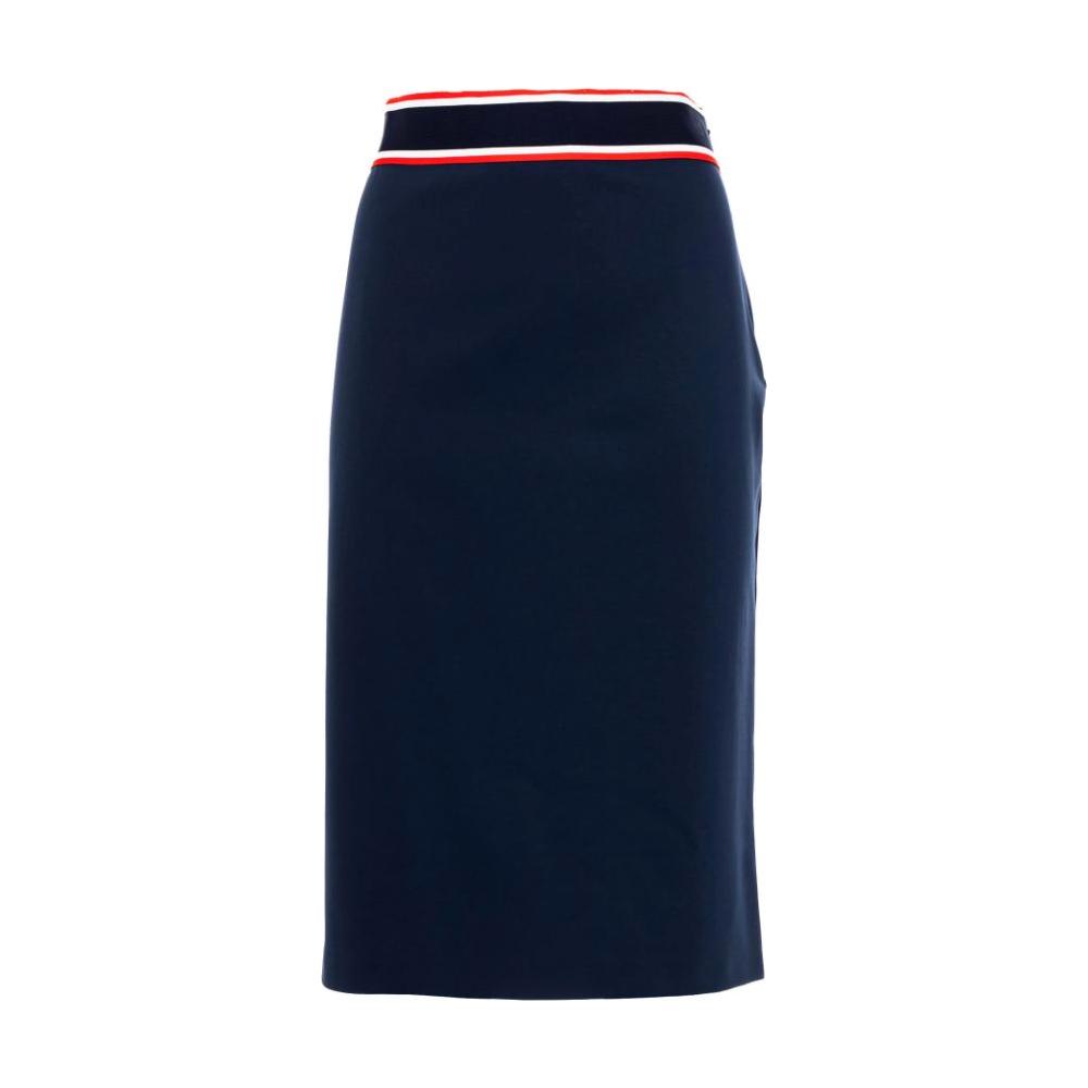 PINKO Blue Viscose Skirt PINKO Black