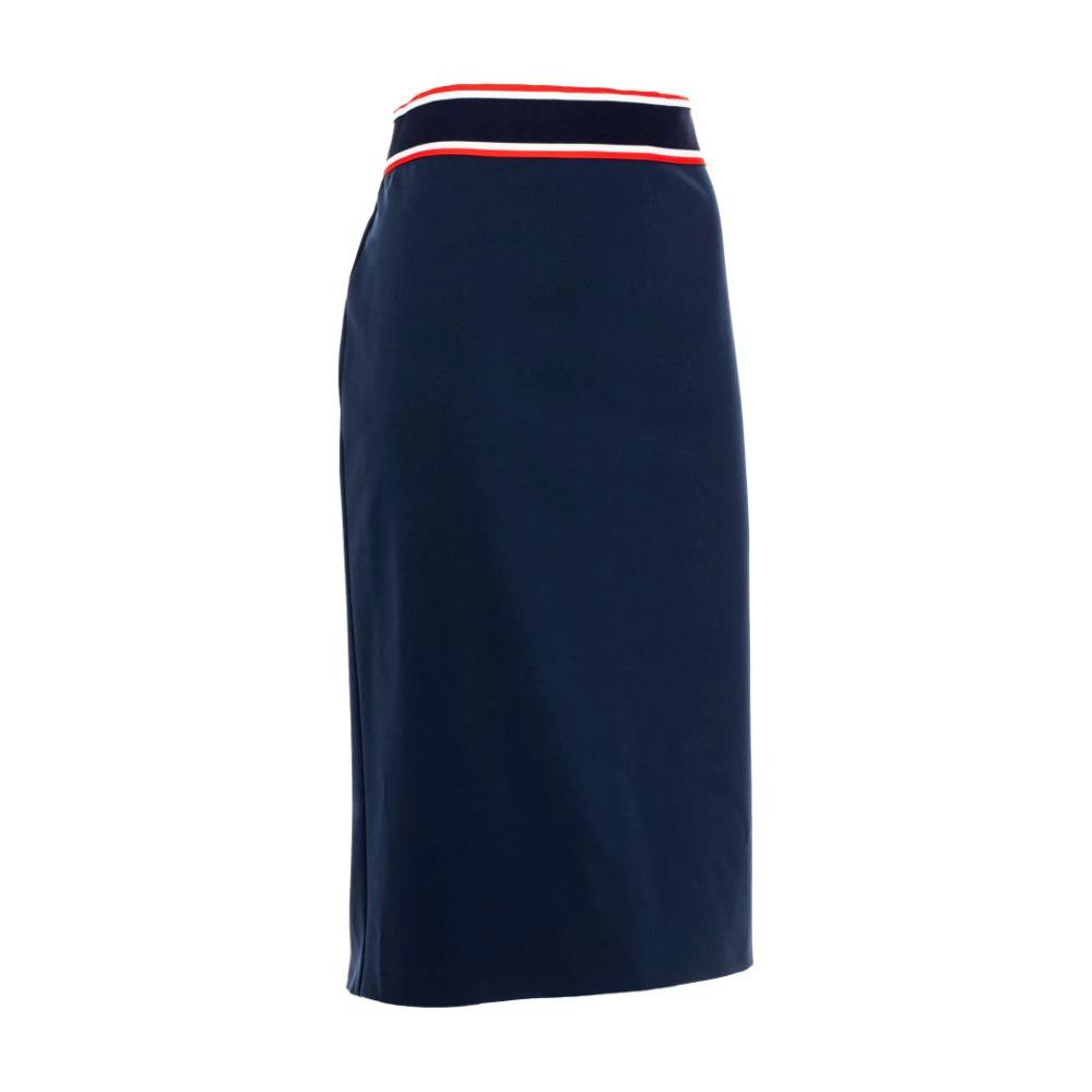 PINKO Blue Viscose Skirt PINKO Midnight Blue