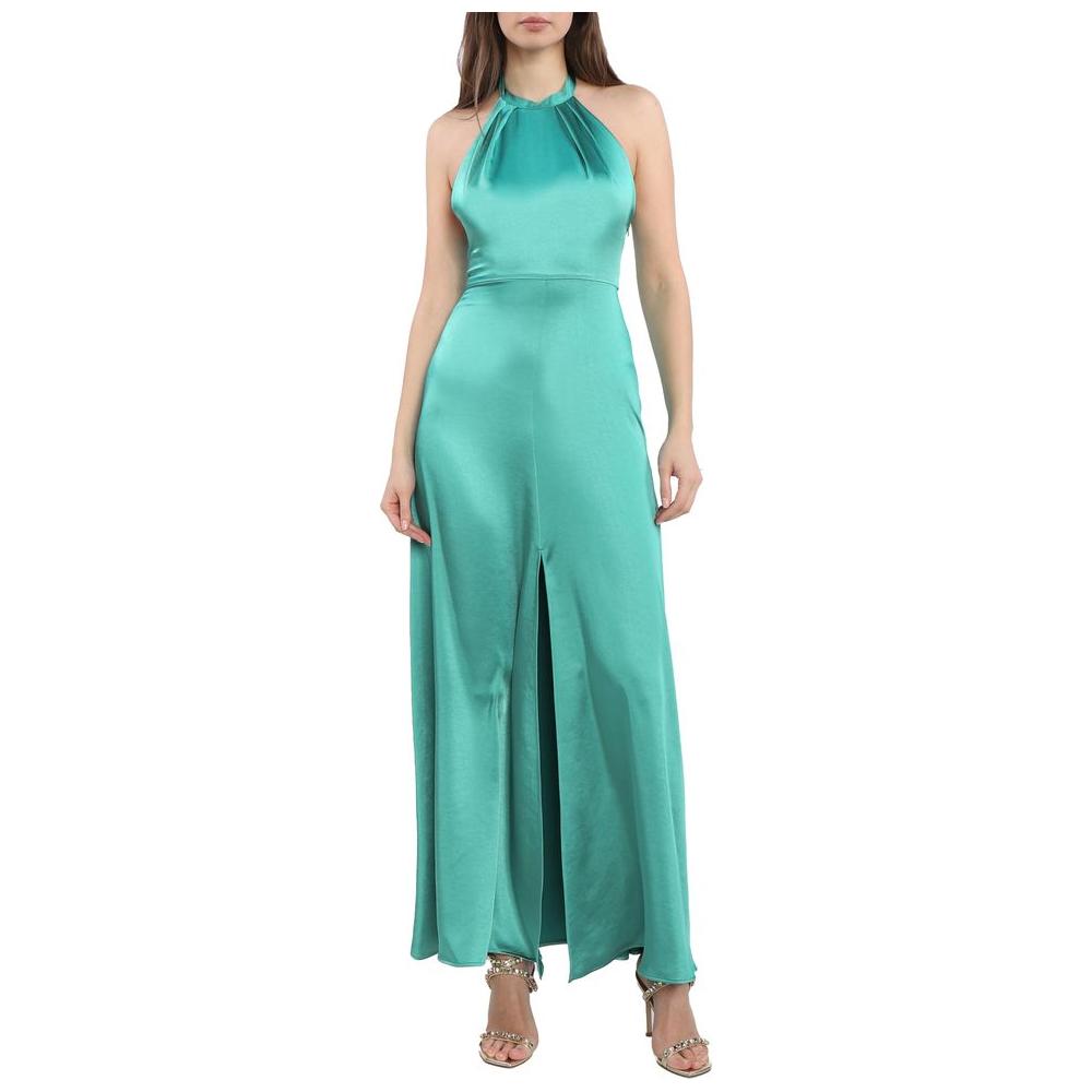 PINKO Green Polyester Dress PINKO Cadet Blue