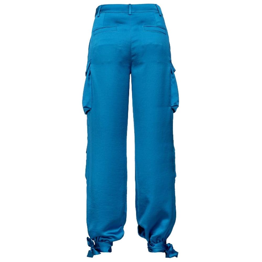 PINKO Light Blue Polyester Jeans & Pant PINKO Dark Cyan