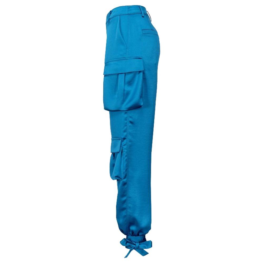 PINKO Light Blue Polyester Jeans & Pant PINKO Dark Cyan