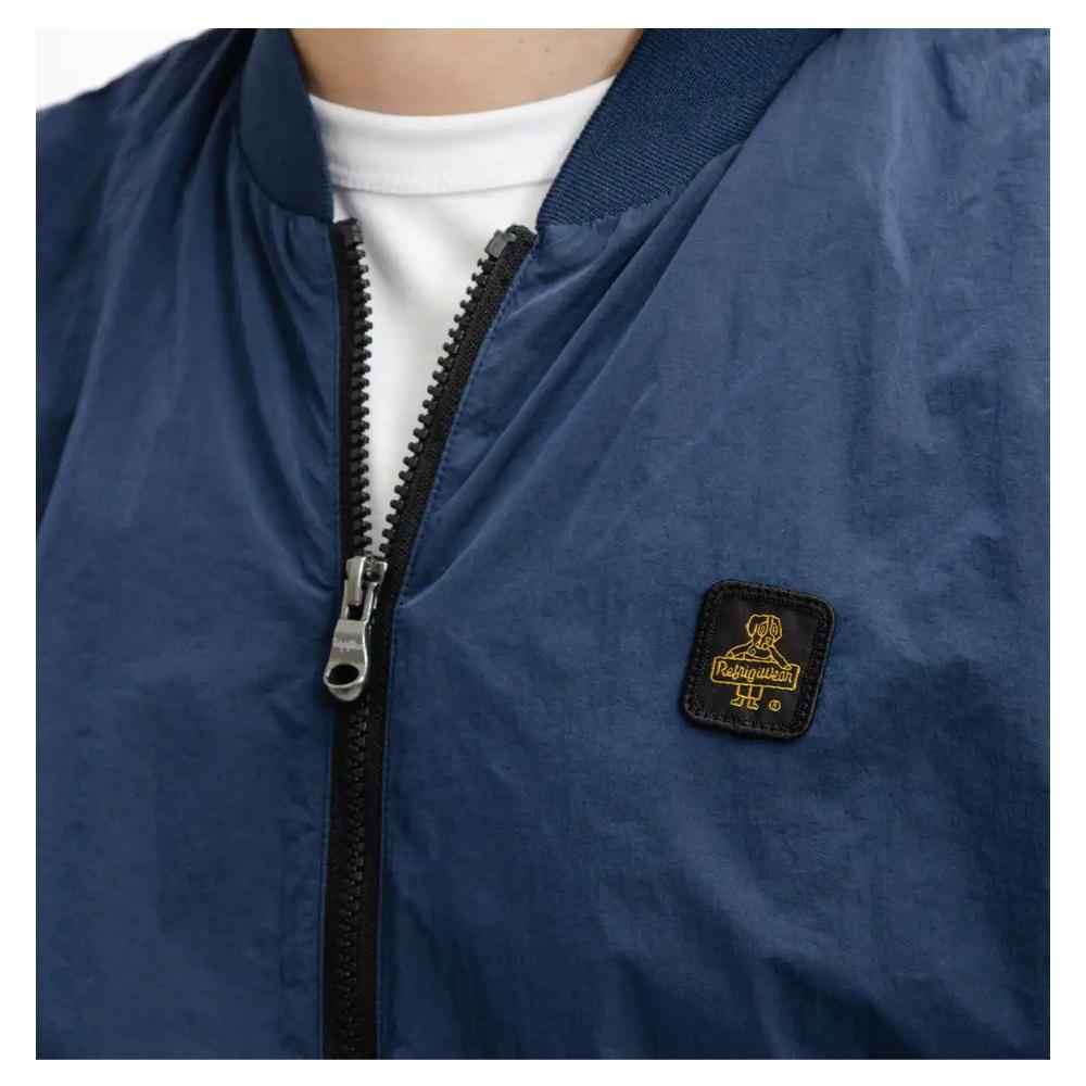 Refrigiwear Elevated Casual Blue Bomber Jacket Refrigiwear Dark Slate Gray
