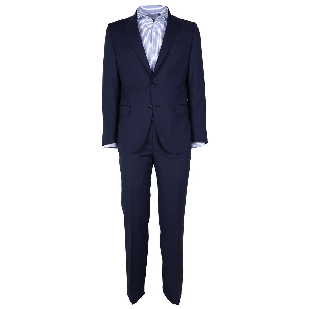 Made in Italy Blue Wool Men's Suit Made in Italy Dark Slate Gray
