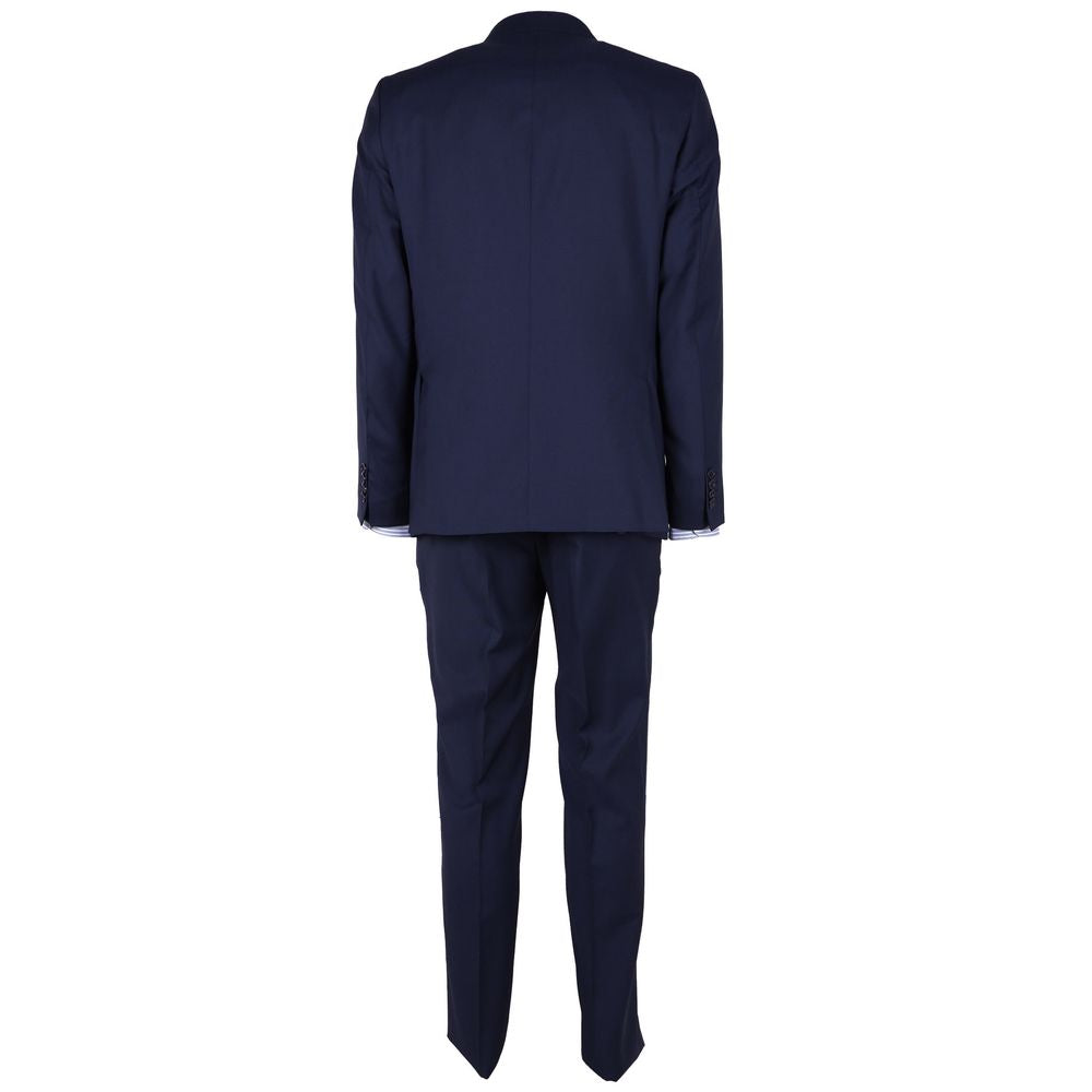 Made in Italy Blue Wool Men's Suit Made in Italy Dark Slate Gray