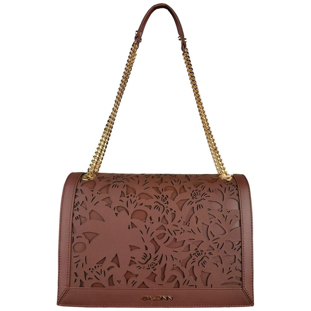 Baldinini Trend Brown Calfskin Women Crossbody Bag Baldinini Trend Dark Olive Green