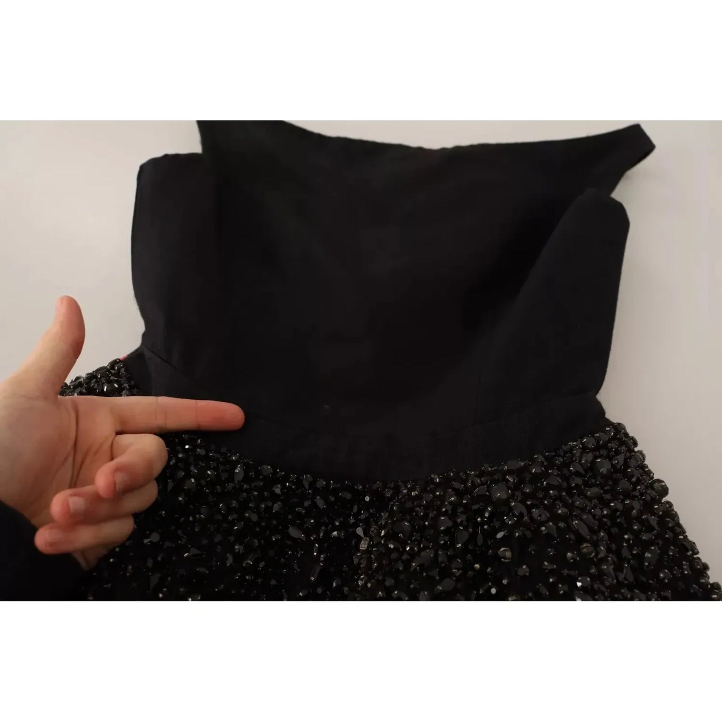 Dsquared² Black Embellish Sleeveless Ribbon Floor Length Dress Dsquared² Black