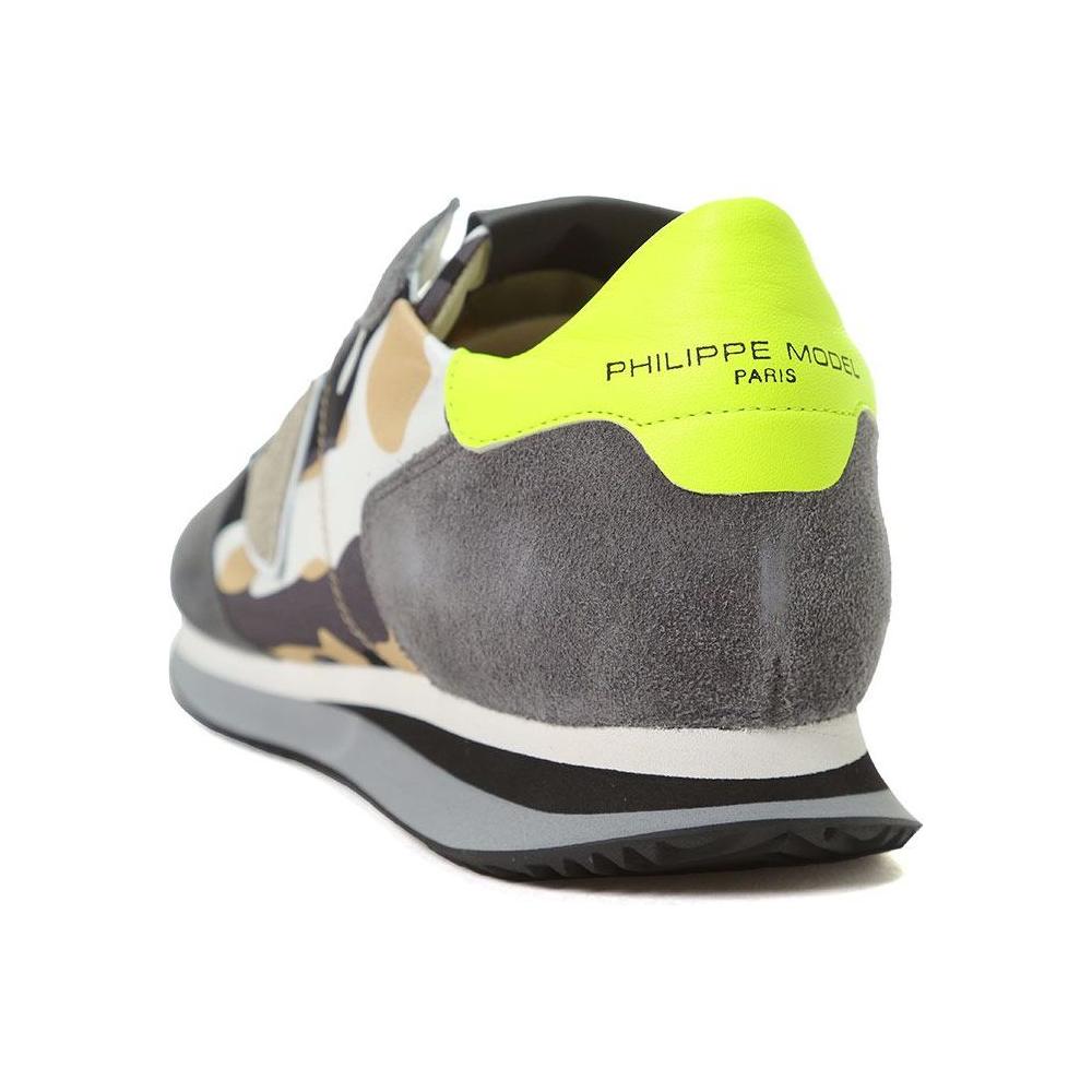 Philippe Model Army Hue Suede Insert Sneakers Philippe Model Slate Gray