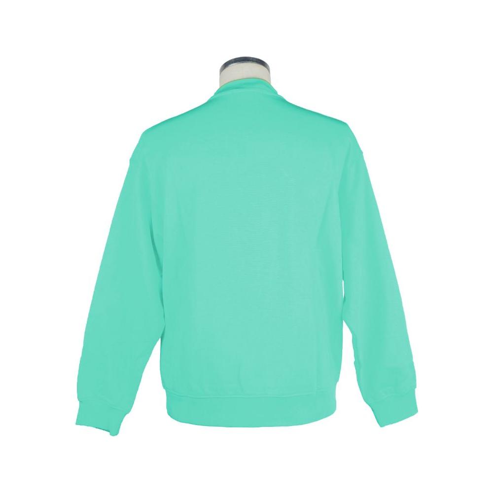 Pharmacy Industry Chic Green Logo Crewneck Sweatshirt Pharmacy Industry Medium Aquamarine