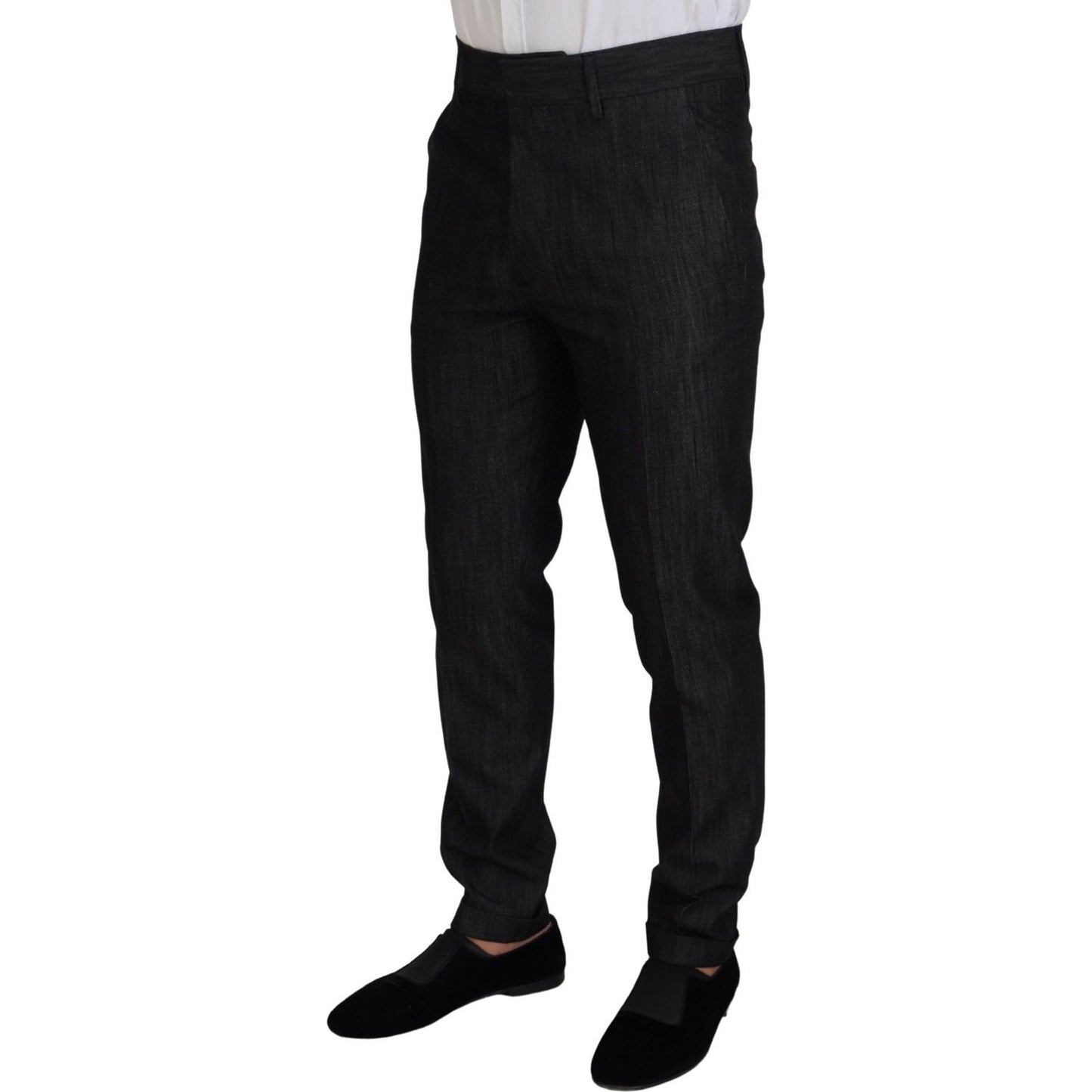 Dsquared² Black Cotton Single Breasted 2 Piece MIAMI Suit Dsquared² Black