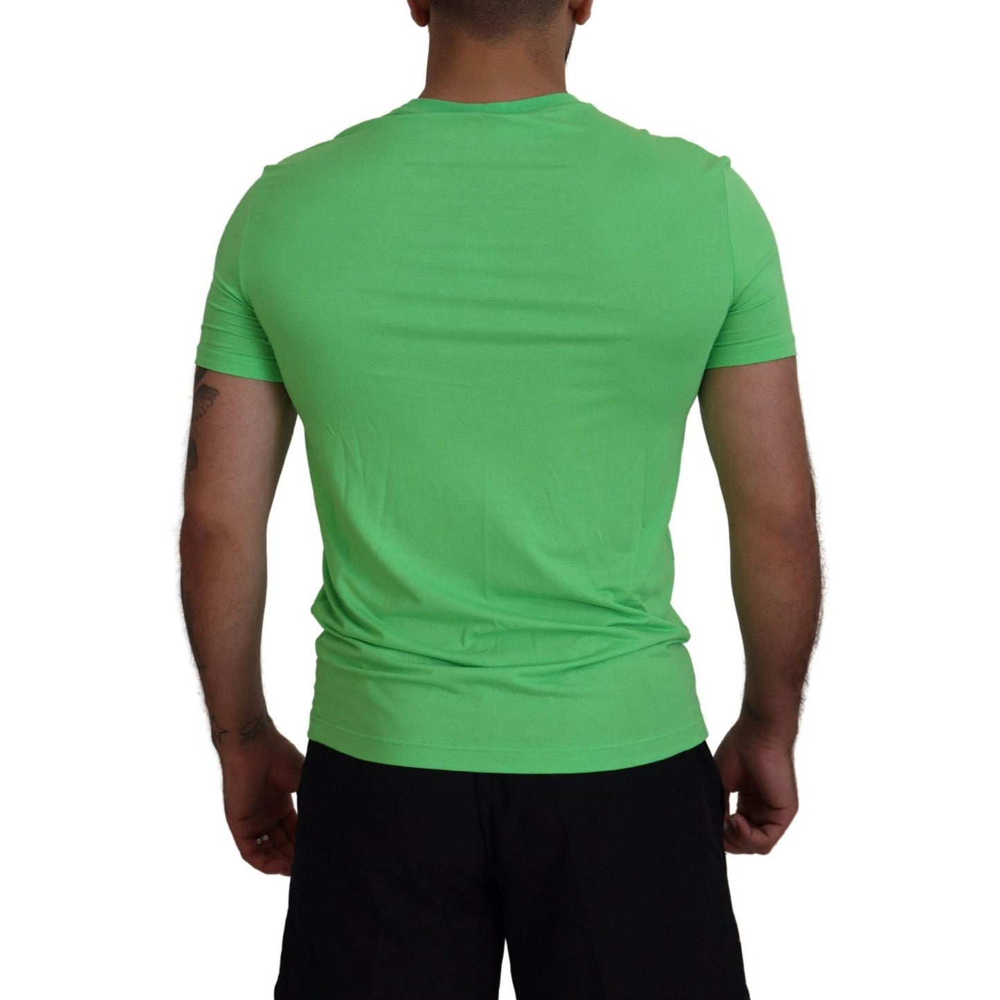 Dsquared² Green Modal Short Sleeves Crewneck T-shirt Dsquared² Medium Sea Green