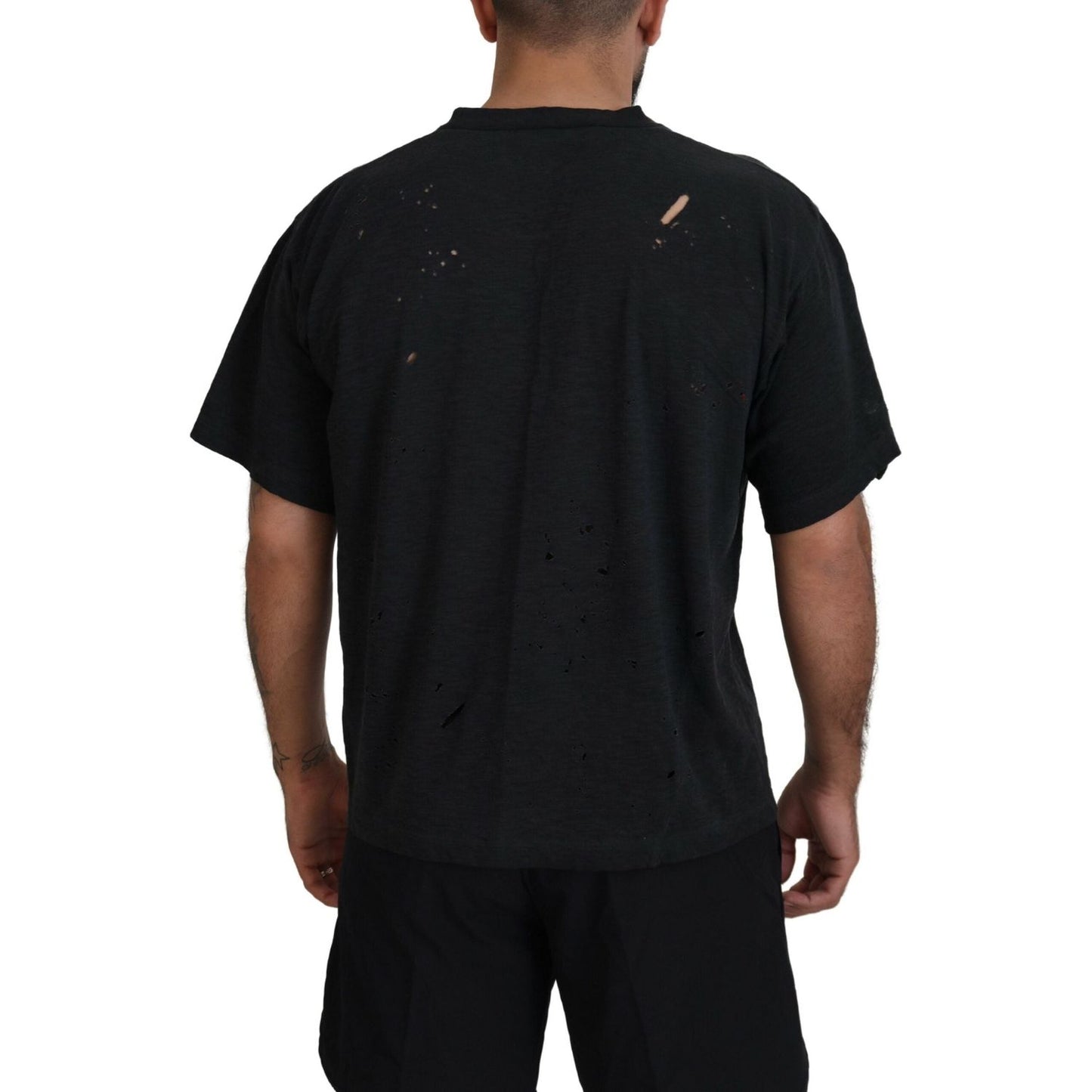Dsquared² Black Cotton Short Sleeves Crewneck T-shirt Dsquared² Black