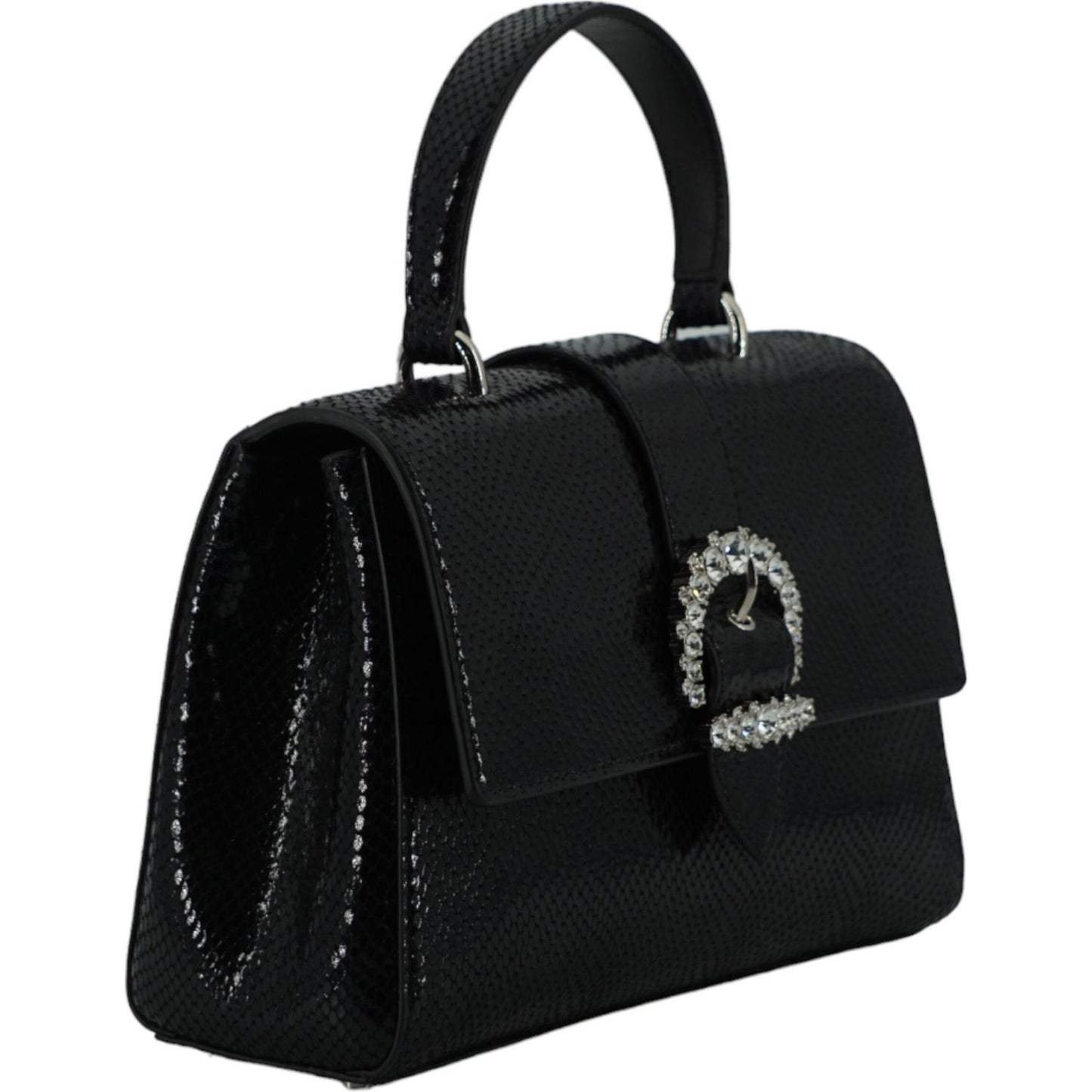 Jimmy Choo Black Leather Top Handle Shoulder Bag Jimmy Choo Black