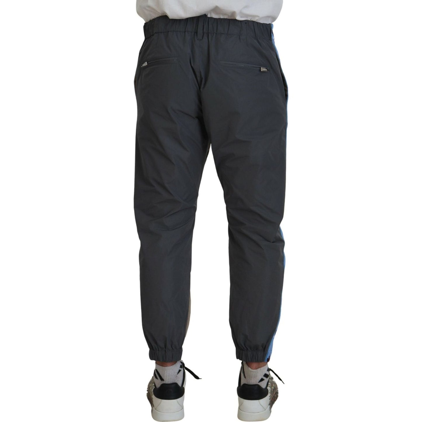 Dsquared² Cotton Brown Gray Two Tone Men Casual Pants Dsquared² Dark Slate Gray
