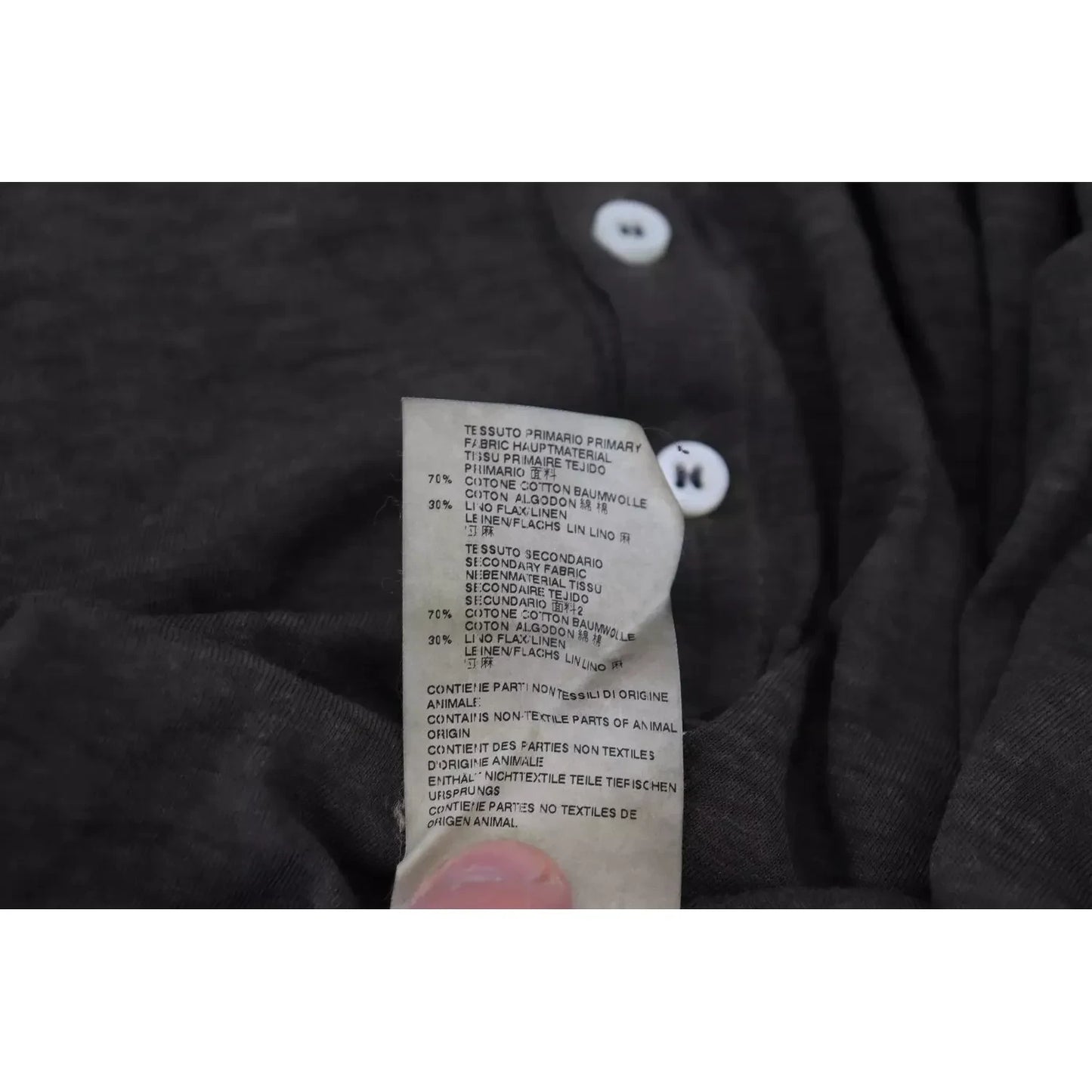 Dsquared² Gray Cotton Linen Long Sleeves Pullover Sweater Dsquared² Black