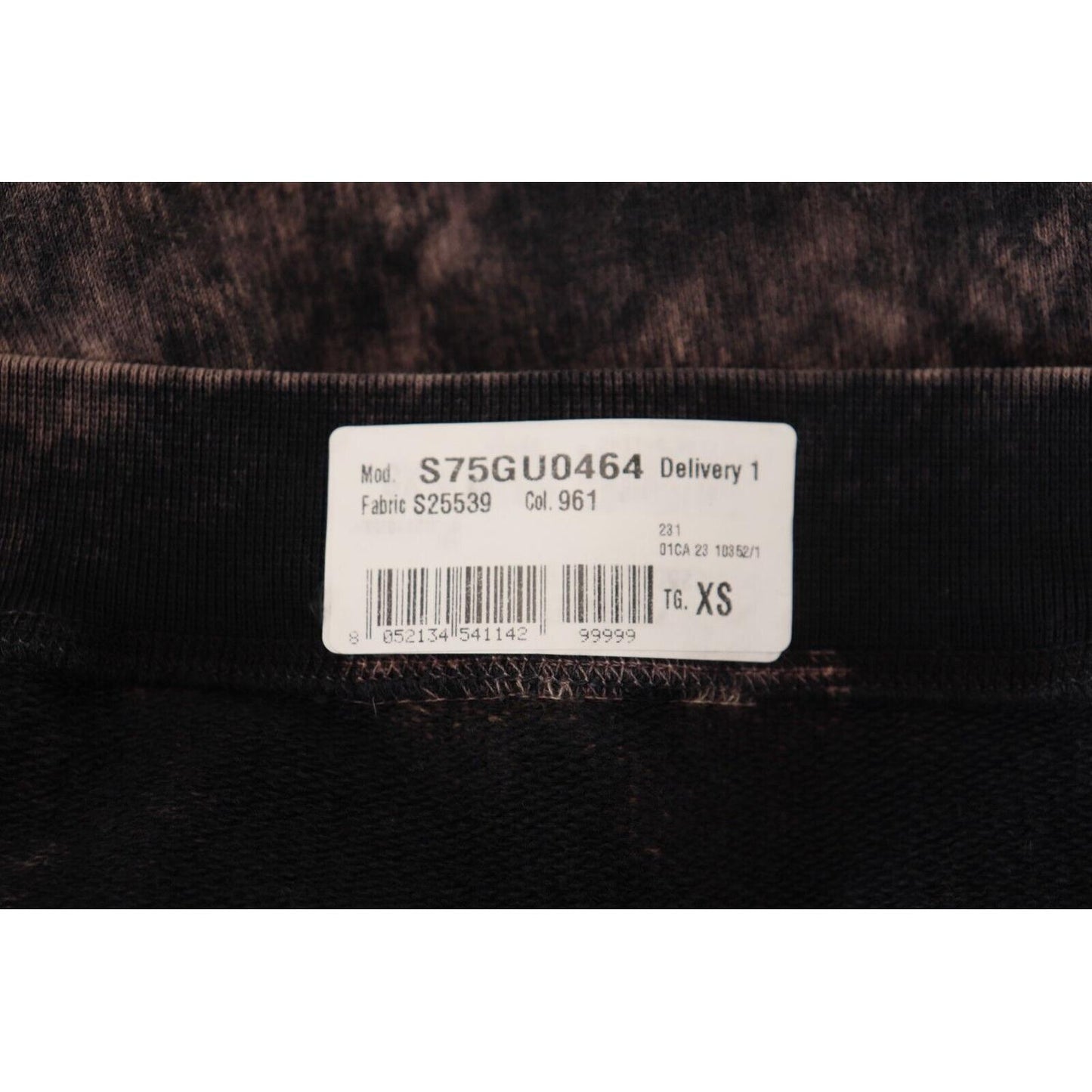Dsquared² Multicolor Dye Cotton Hoodie Sweatshirt Sweater Dsquared² Black