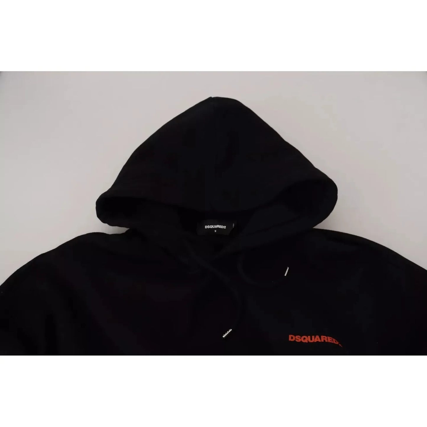 Dsquared² Black Red Cotton Hooded Tie Dye Pullover Sweater Dsquared² Gray