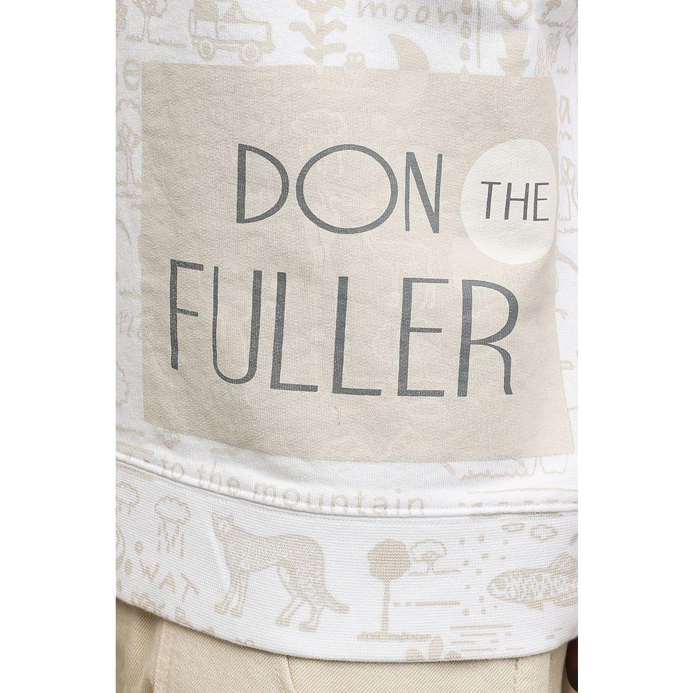 Don The Fuller White Cotton Men Sweater MAN SWEATERS Don The Fuller Light Gray
