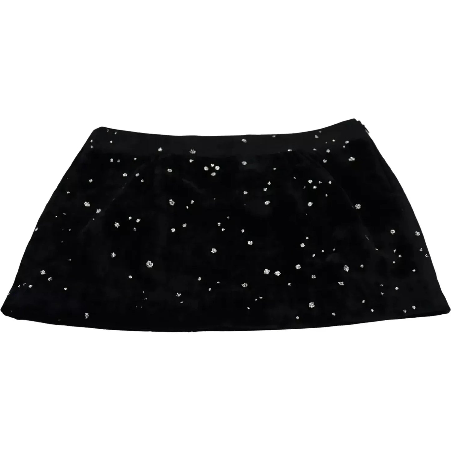 Dsquared² Black Embellished Mid Waist A-line Mini Skirt Dsquared² Black