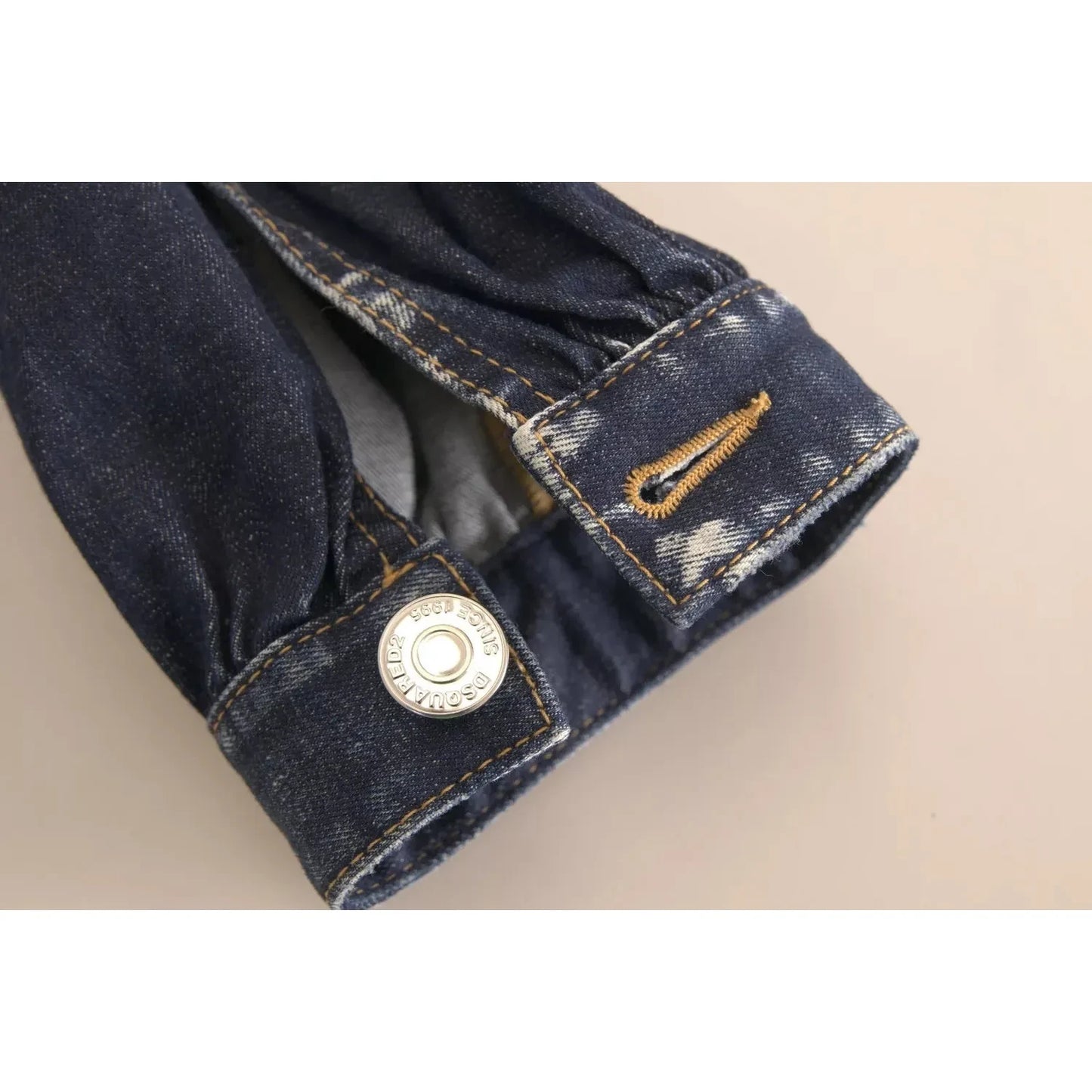 Dsquared² Blue High Waist Cotton Cargo Baggy Denim Jeans Dsquared² Light Gray