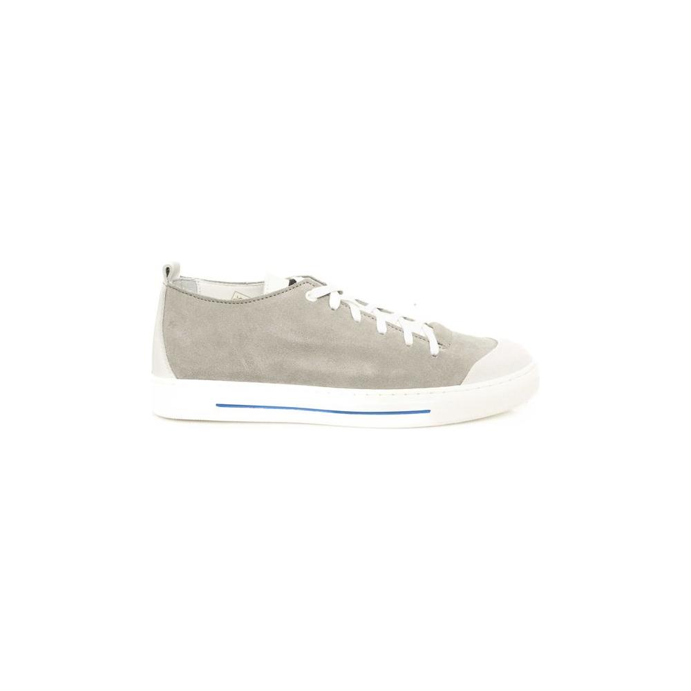 Cerruti 1881 Gray Cowhide Men Sneaker Cerruti 1881 Gray