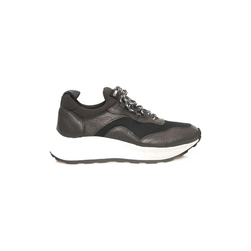 Cerruti 1881 Gray Leather Men Sneaker Cerruti 1881 Dark Slate Gray