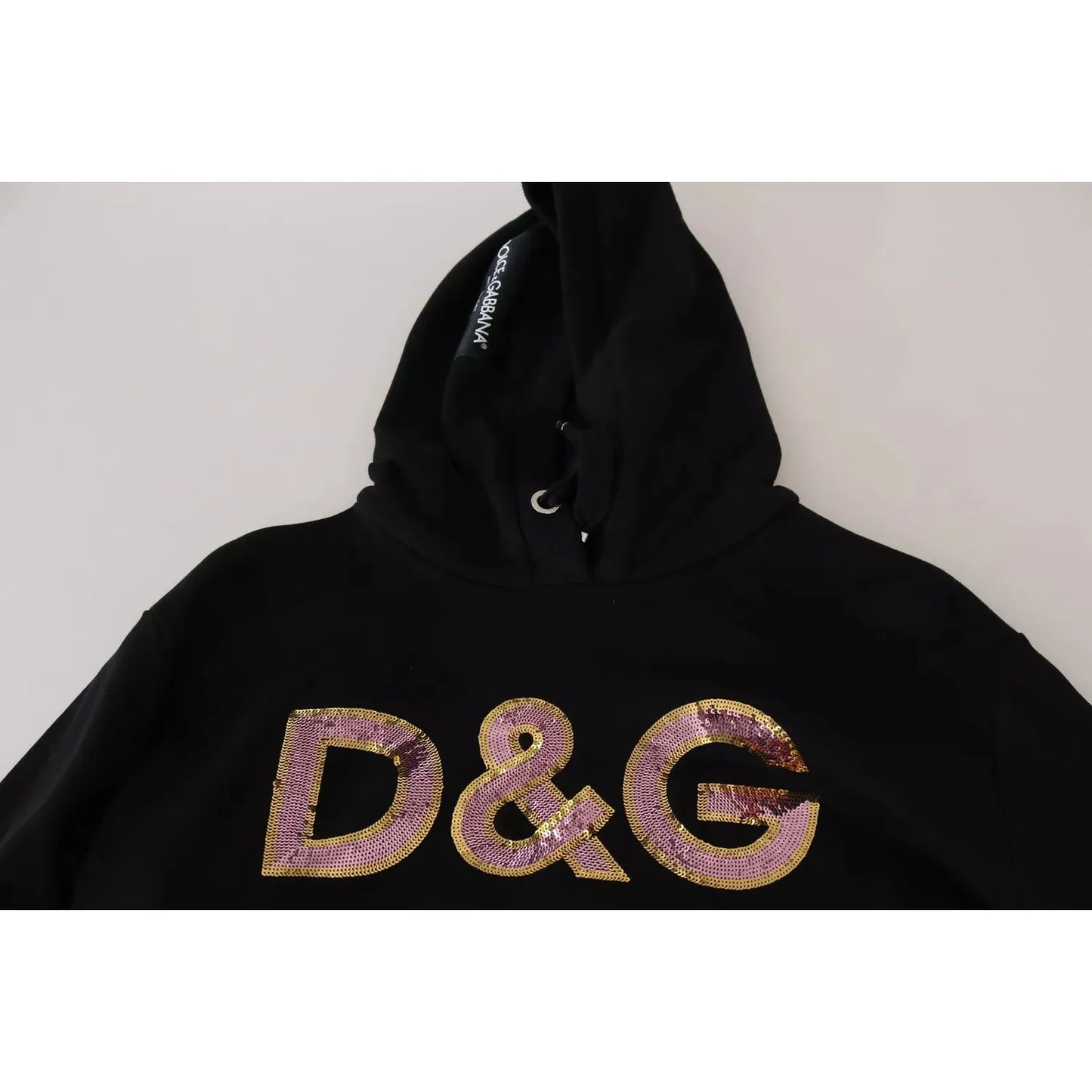 Dolce & Gabbana DG Sequined Hooded Pullover Sweater Dolce & Gabbana Gray