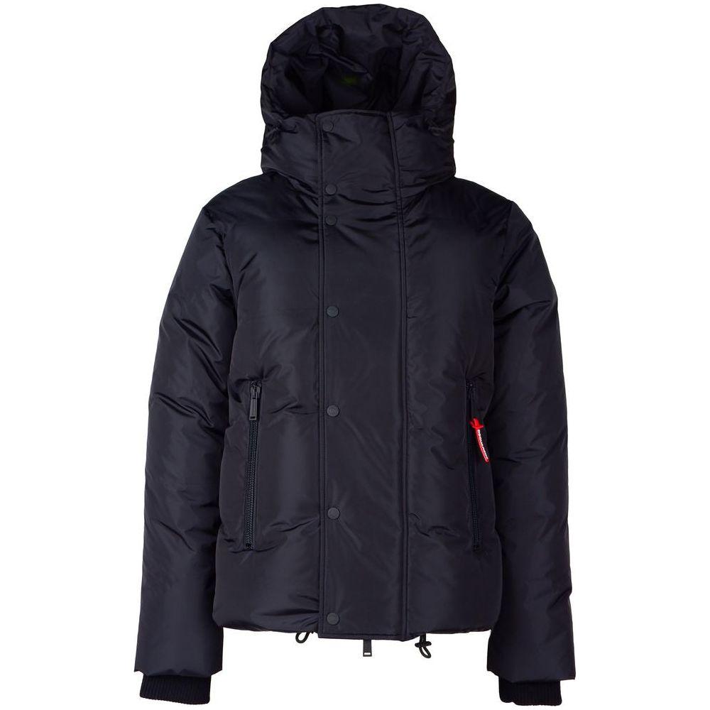 Dsquared² Black Nylon Men Jacket Dsquared² Dark Slate Gray