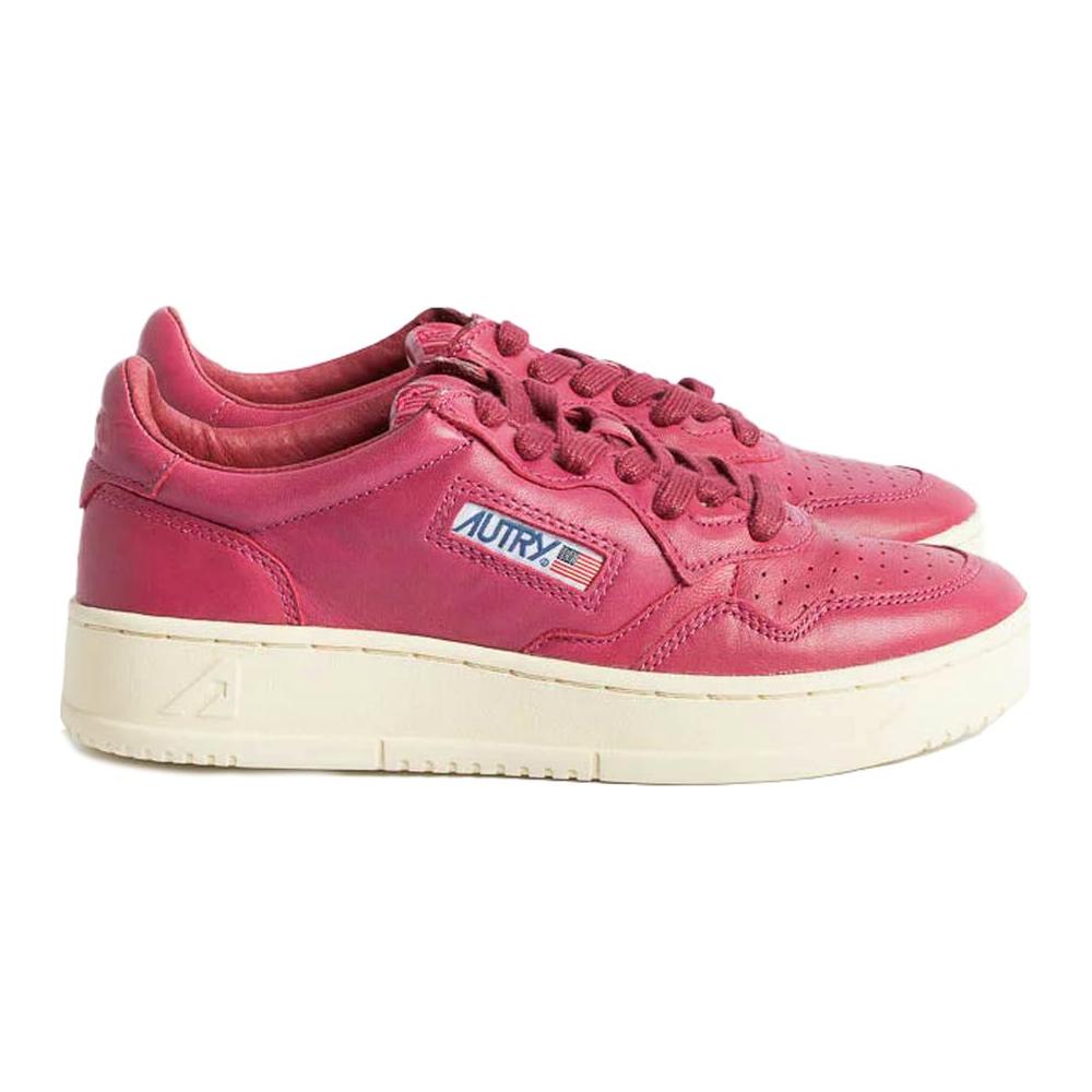Autry Fuchsia Goatskin Women Sneaker Autry Maroon