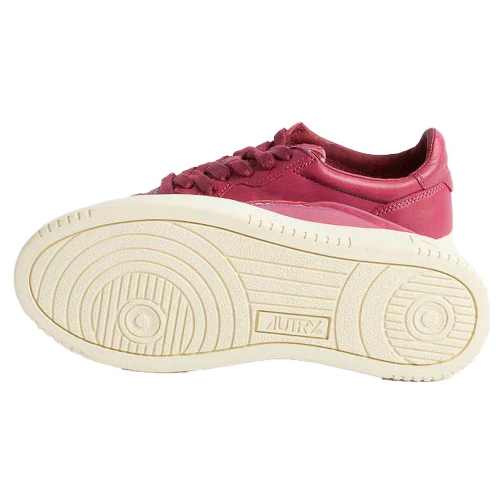 Autry Fuchsia Goatskin Women Sneaker Autry Bisque