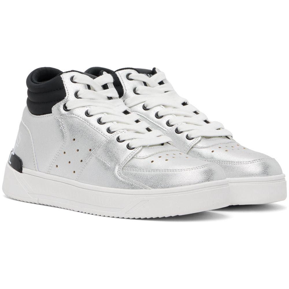 Versace Jeans Gray Polyethylene Sneaker Versace Jeans Light Gray