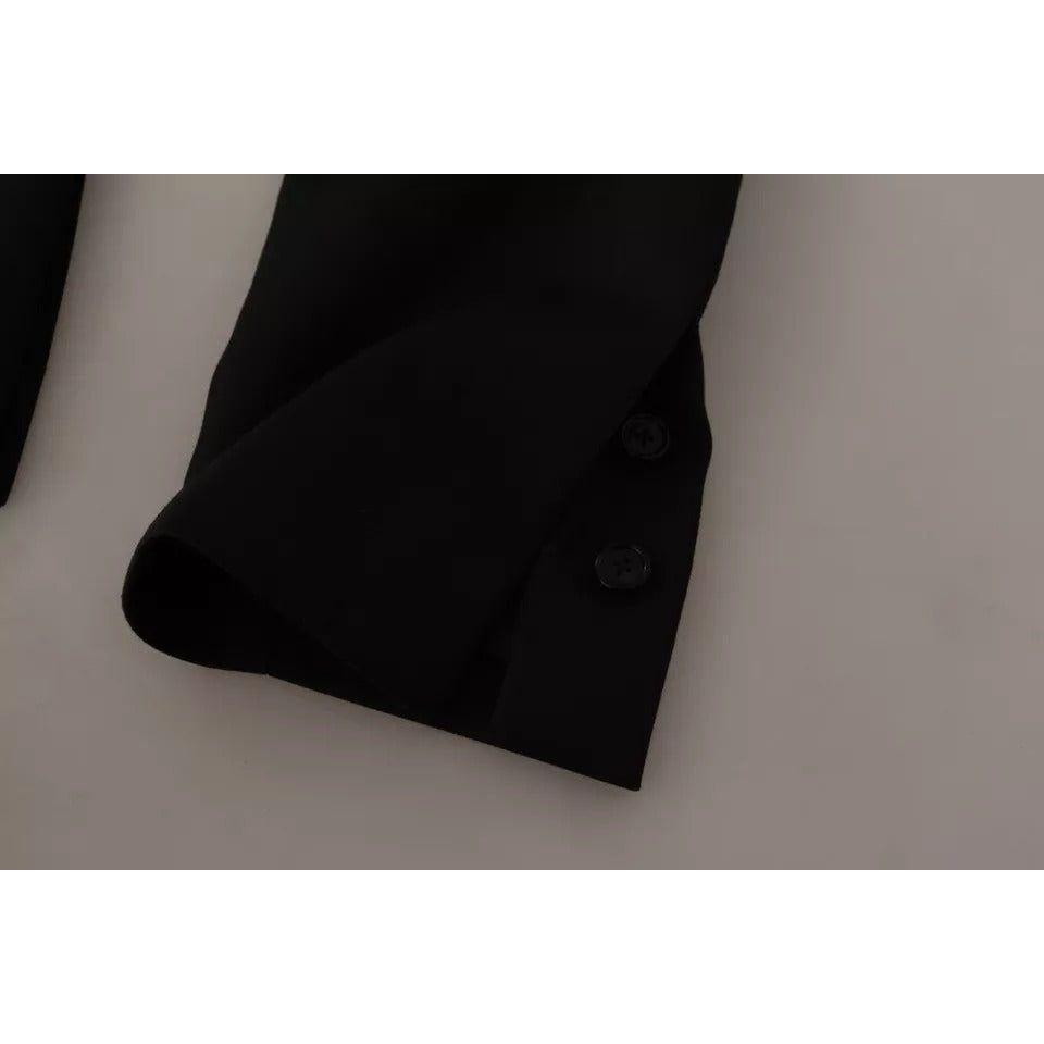 Dolce & Gabbana Black Polyester Single Breasted BlazerJacket Dolce & Gabbana Black