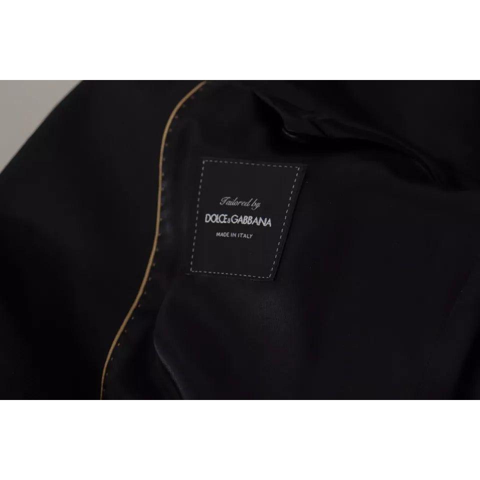 Dolce & Gabbana Black Polyester Single Breasted BlazerJacket Dolce & Gabbana Black