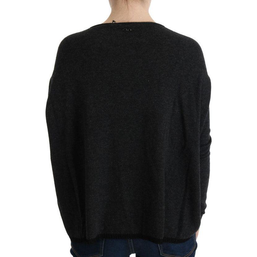 Costume National Gray Viscose Knitted Sweater TUI10017-1