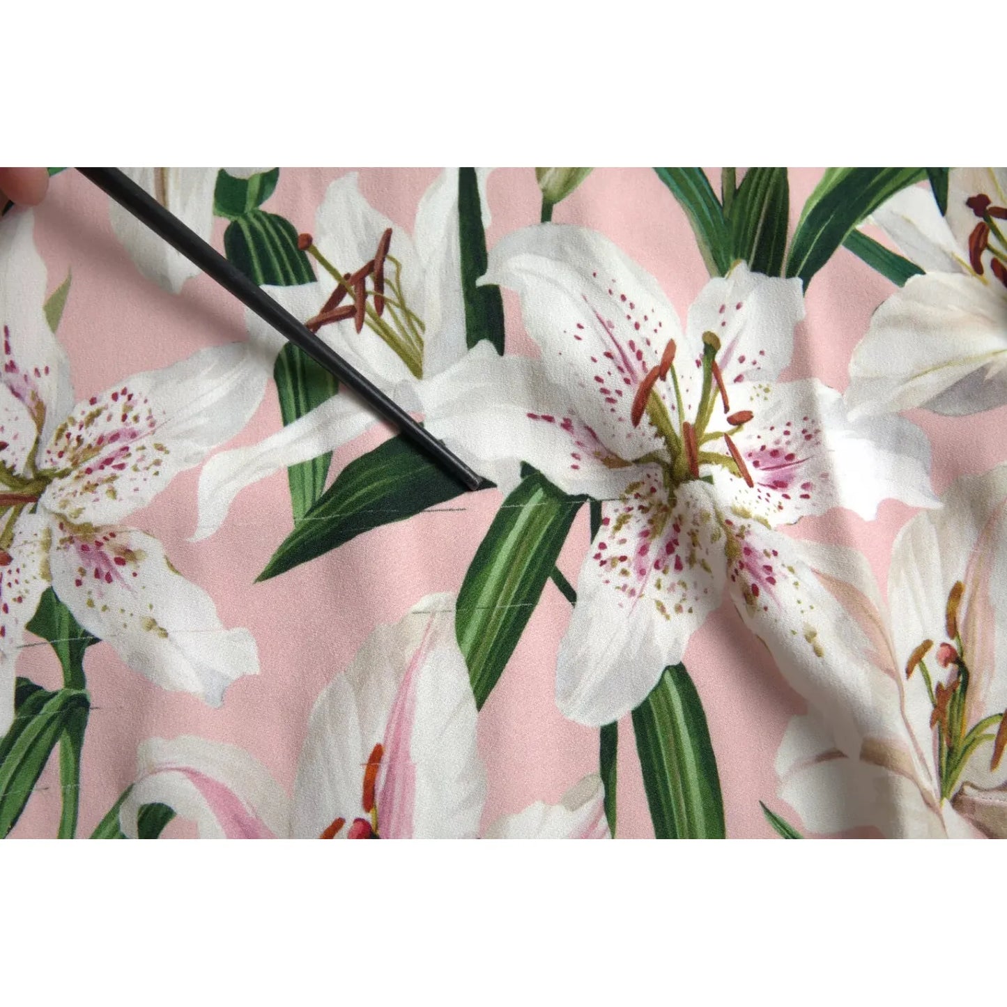 Dolce & Gabbana Pink Lily Viscose A-line Stretch Mini Dress Dolce & Gabbana Gray