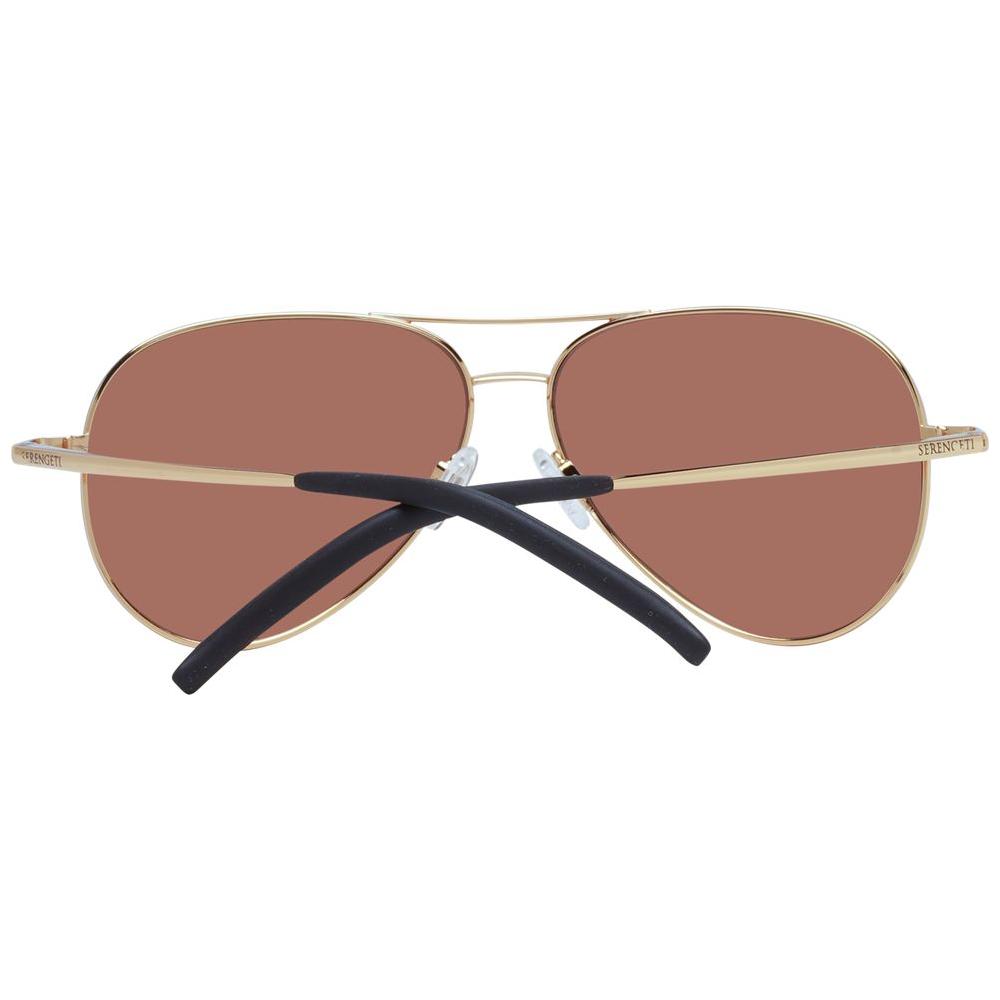 Serengeti Gold Unisex Sunglasses Serengeti Rosy Brown
