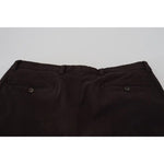 Dolce & Gabbana Brown Skinny Men Cotton Stretch Pants Dolce & Gabbana Black