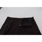 Dolce & Gabbana Brown Skinny Men Cotton Stretch Pants Dolce & Gabbana Black
