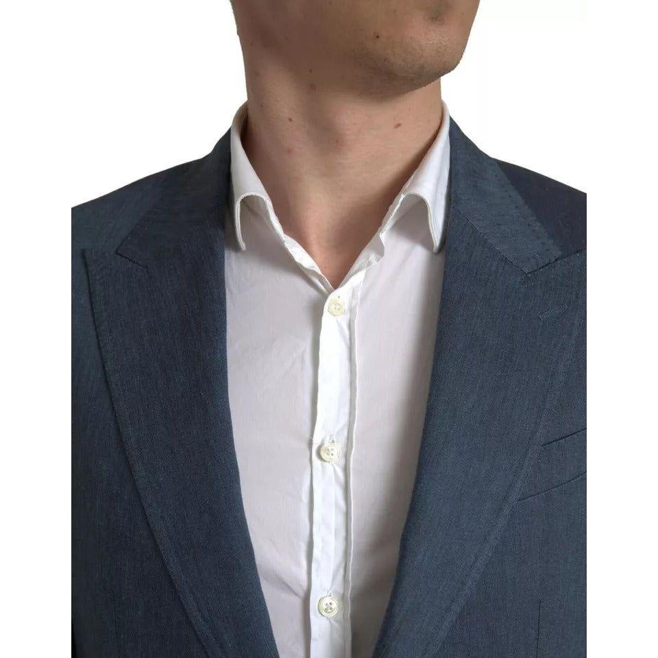 Dolce & Gabbana Blue 2 Piece Single Breasted NAPOLI Suit Dolce & Gabbana Dark Slate Gray