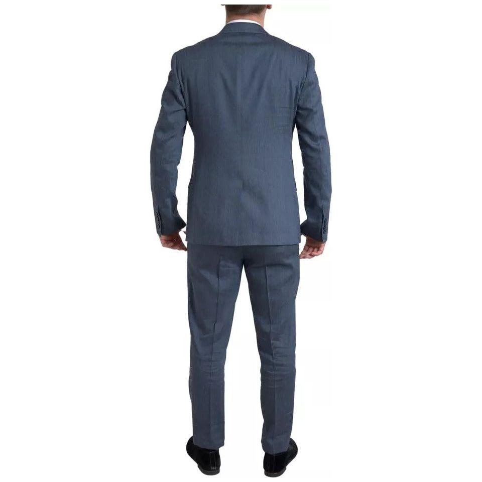 Dolce & Gabbana Blue 2 Piece Single Breasted NAPOLI Suit Dolce & Gabbana Dark Slate Gray