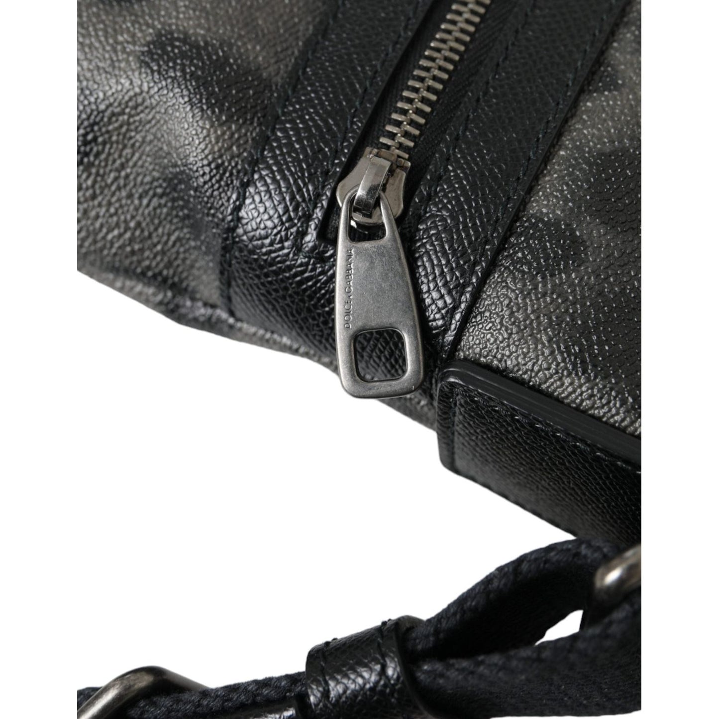 Dolce & Gabbana Gray Leopard PVC Leather Messenger Cross Body Bag Dolce & Gabbana Dark Slate Gray