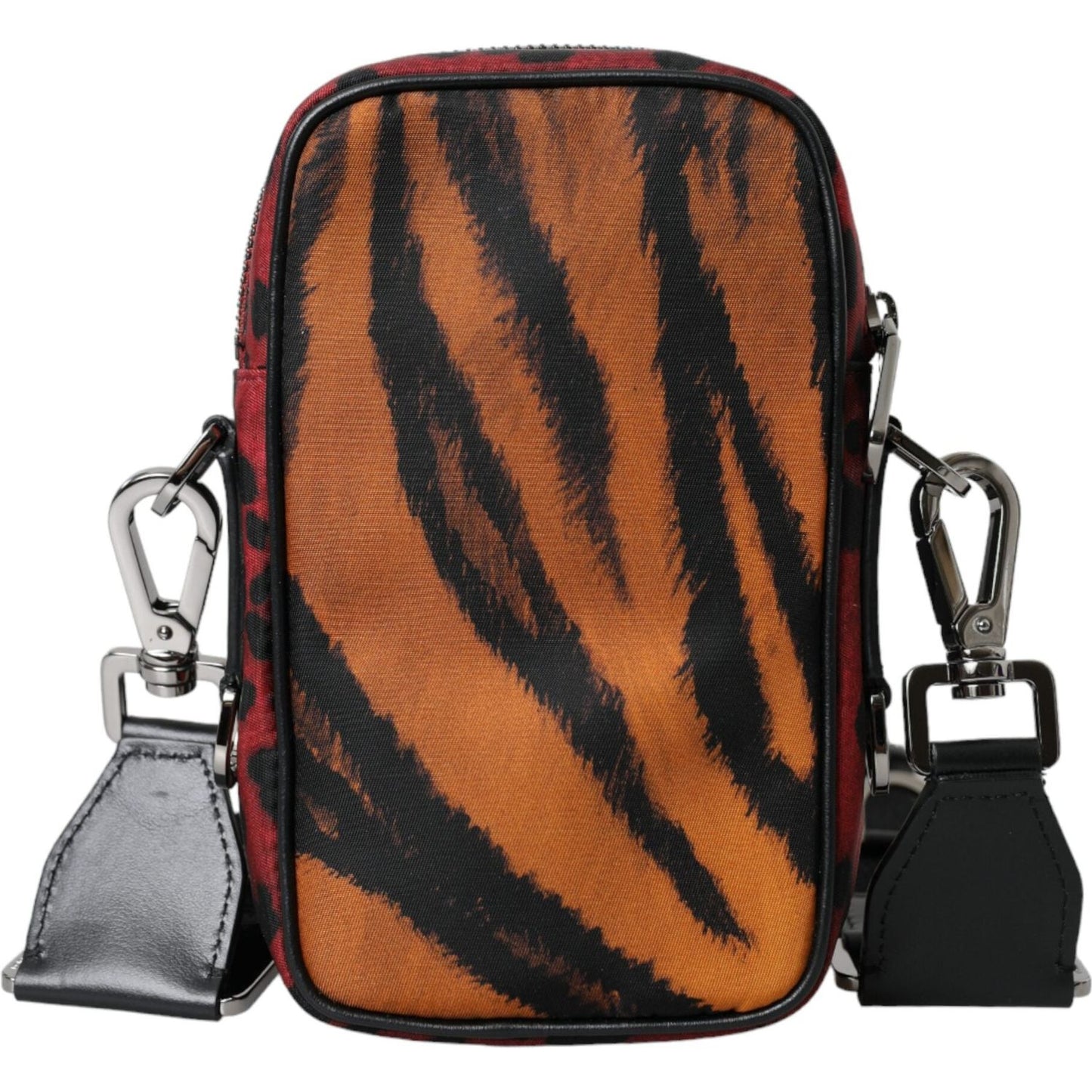 Dolce & Gabbana Multicolor Tiger Print Nylon Logo Cross Body Bag Dolce & Gabbana Dark Slate Gray