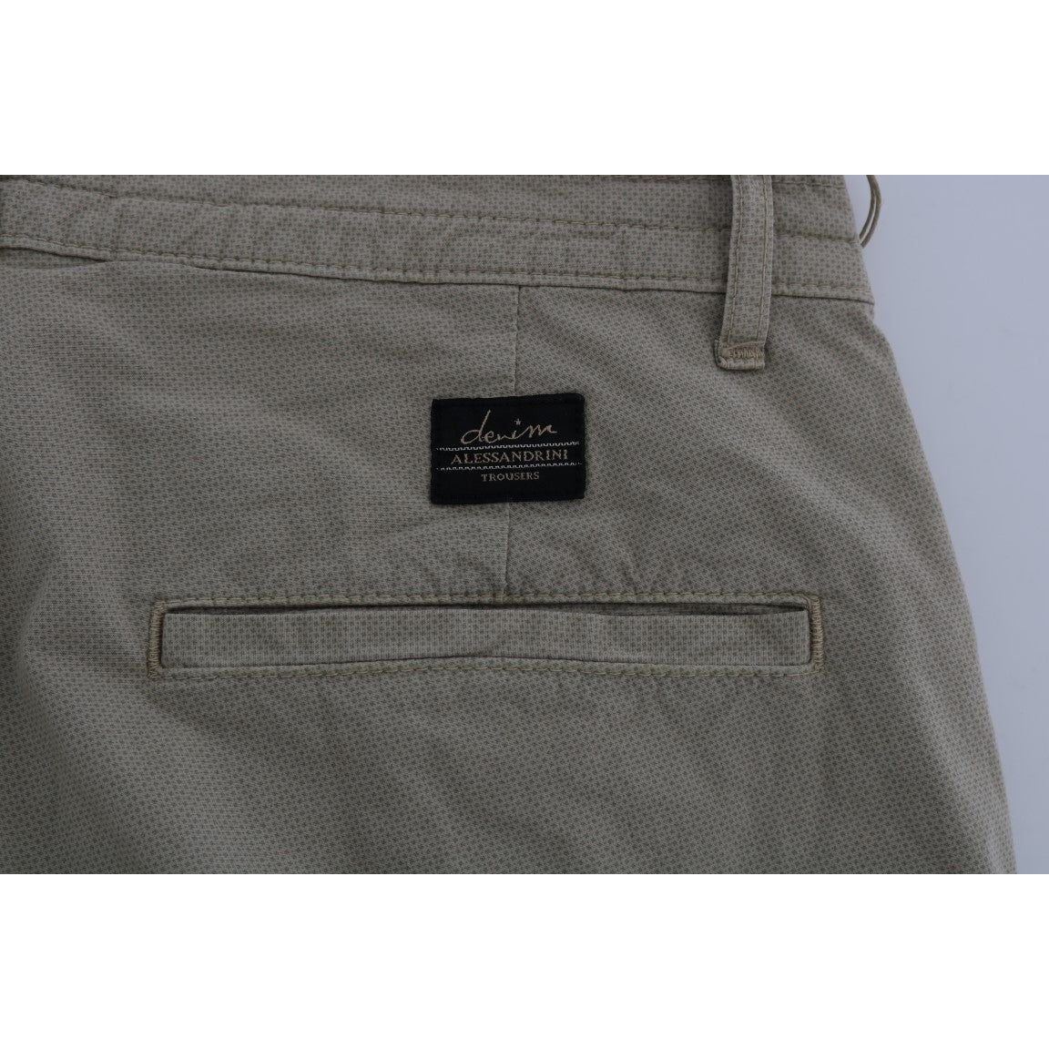 Daniele Alessandrini Beige Slim Fit Chinos for Sophisticated Style Jeans & Pants Daniele Alessandrini Dim Gray