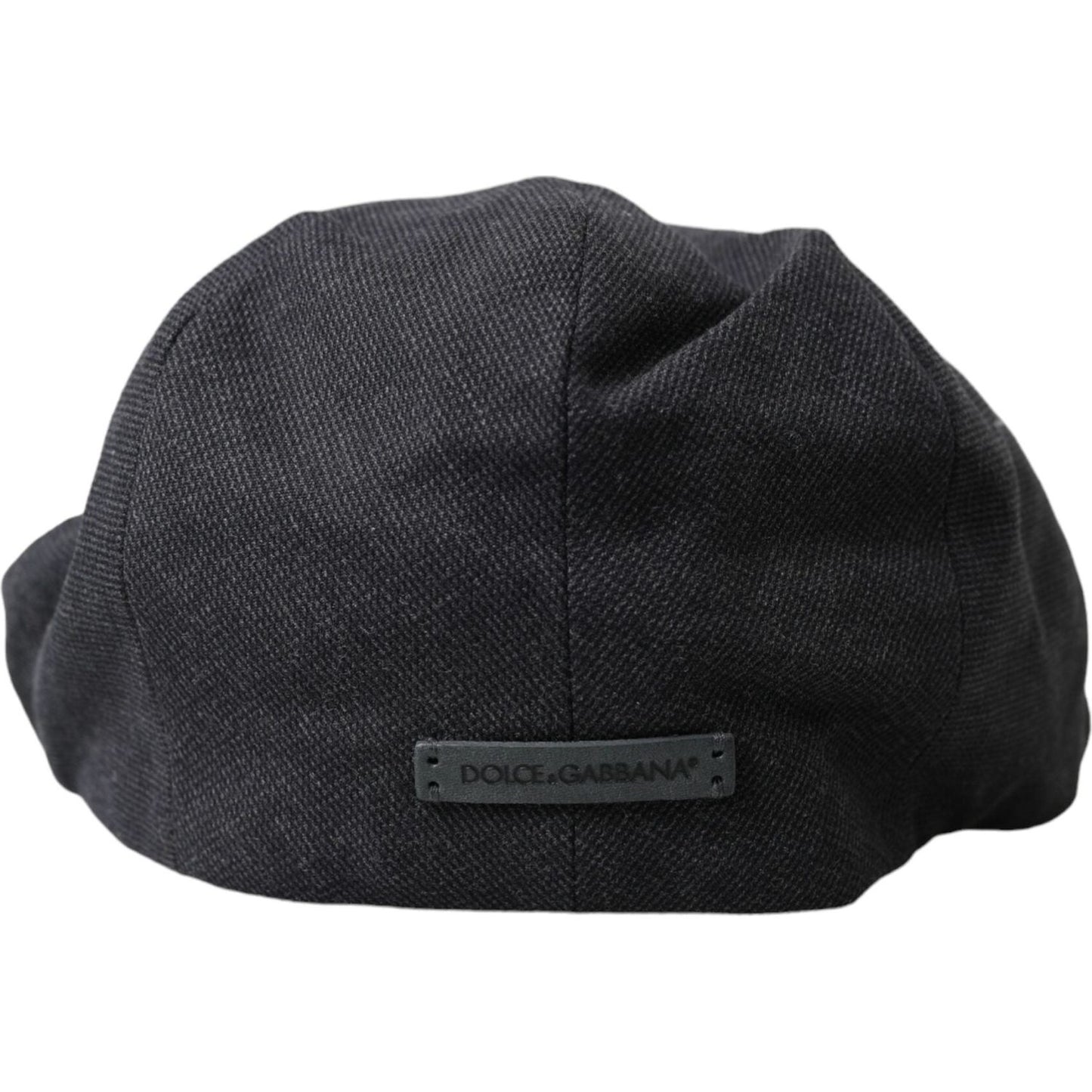 Dolce & Gabbana Gray Cotton Cloth Newsboy Hat Men Dolce & Gabbana Dark Slate Gray
