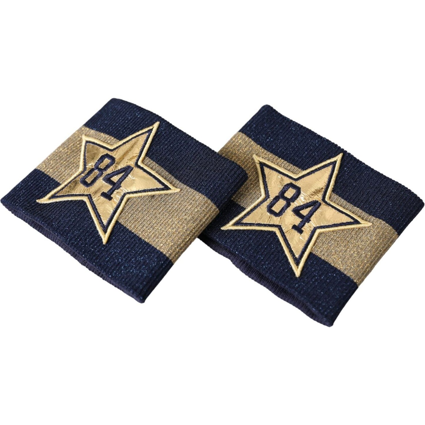 Dolce & Gabbana Black Gold Logo Star 84 Viscose Wristband Dolce & Gabbana Tan