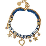 Dolce & Gabbana Gold Tone Brass Chain Iam The Star Bracelet Bracelet Dolce & Gabbana Dark Khaki