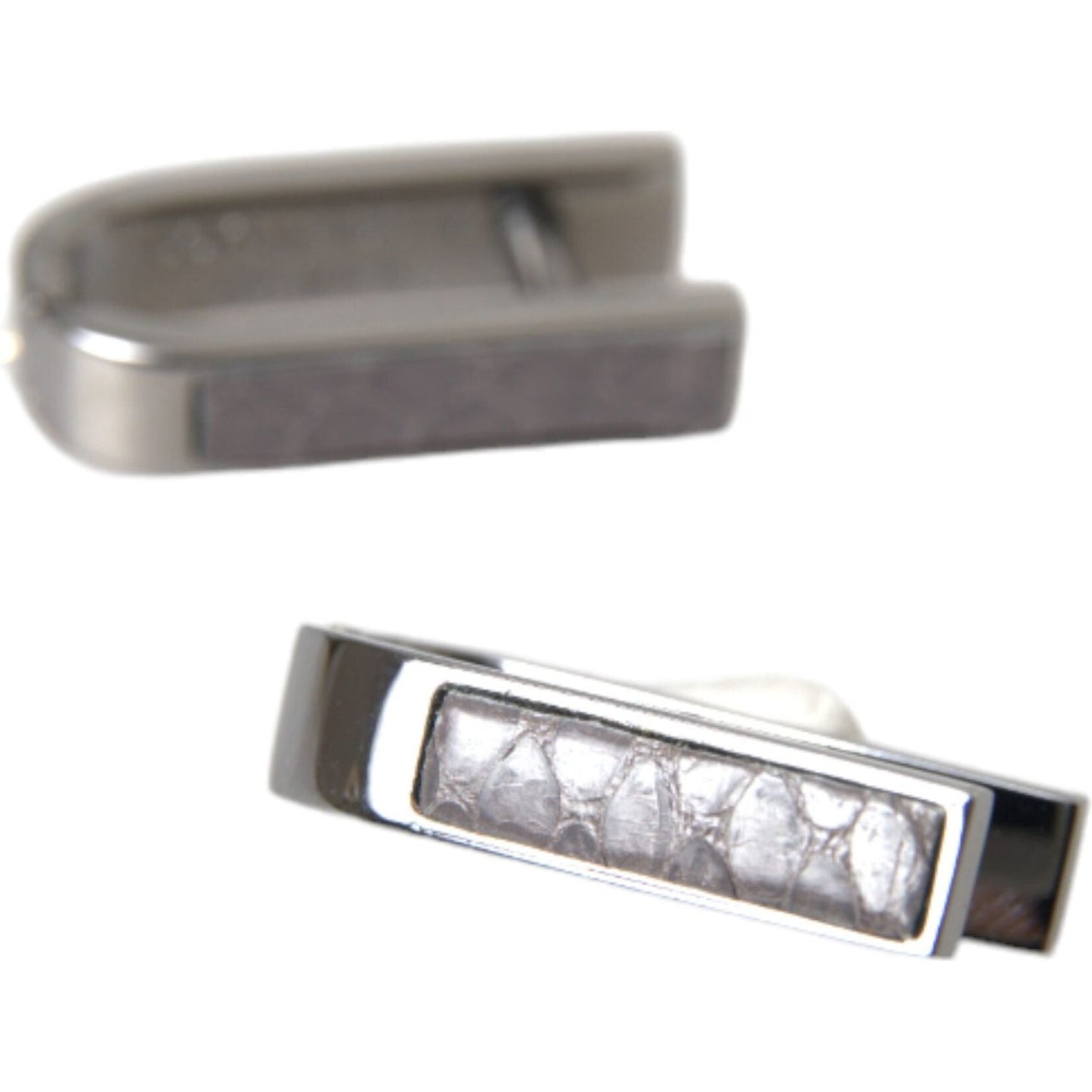 Dolce & Gabbana Silver Plated Metal Brass Pin Men Cufflinks Cufflinks Dolce & Gabbana Dim Gray