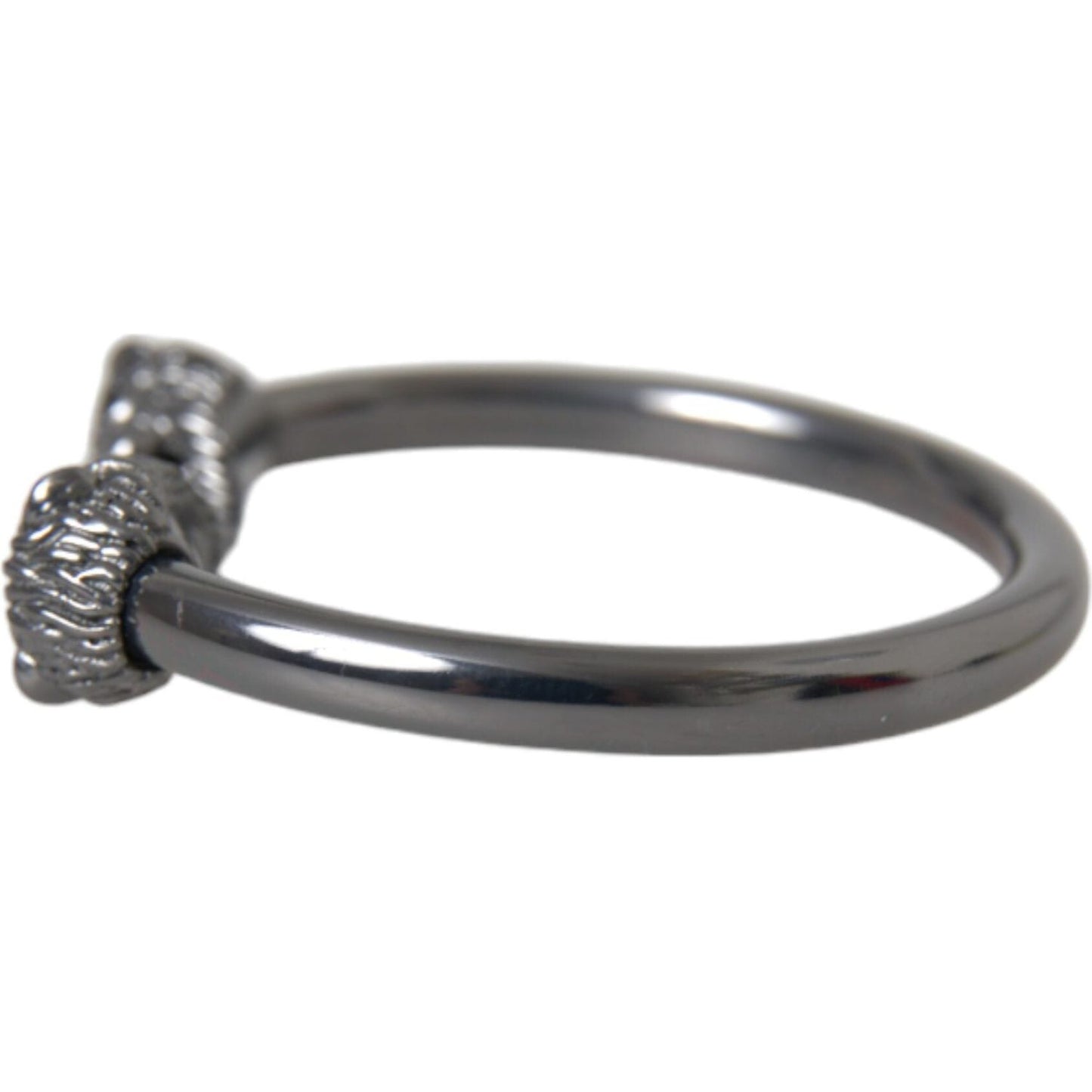 Nialaya Black Rhodium Lion Bangle Bracelet Women Bracelet Nialaya Dim Gray